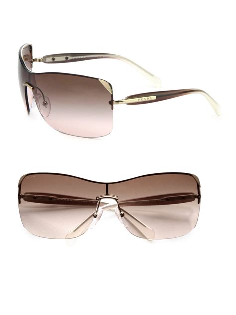 shield prada sunglasses|prada ladies catwalk sunglasses.